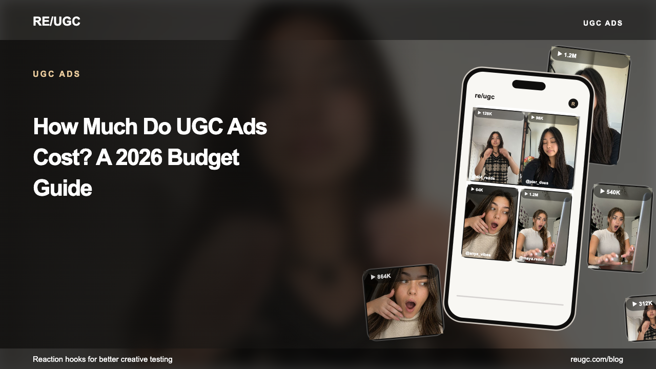 UGC visual for How Much Do UGC Ads Cost? A 2026 Budget Guide